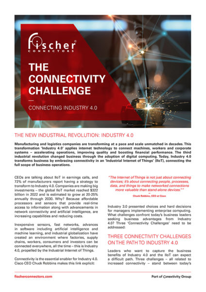 Trend Paper Connectivity-Challenge Industry4.0 IIoT