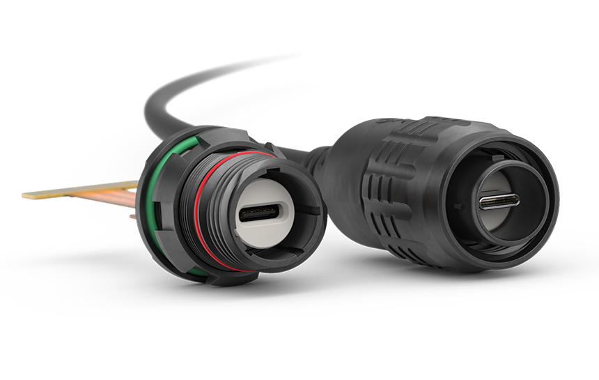 Military-Style 65-Pin High Power Circular Connector - F65P Panel Mount